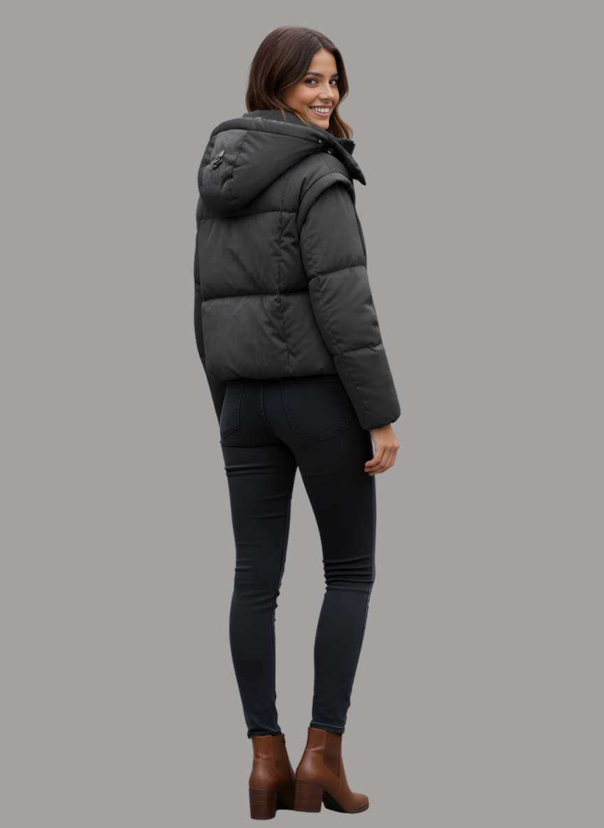 Andalo Hooded Short Down Jacket