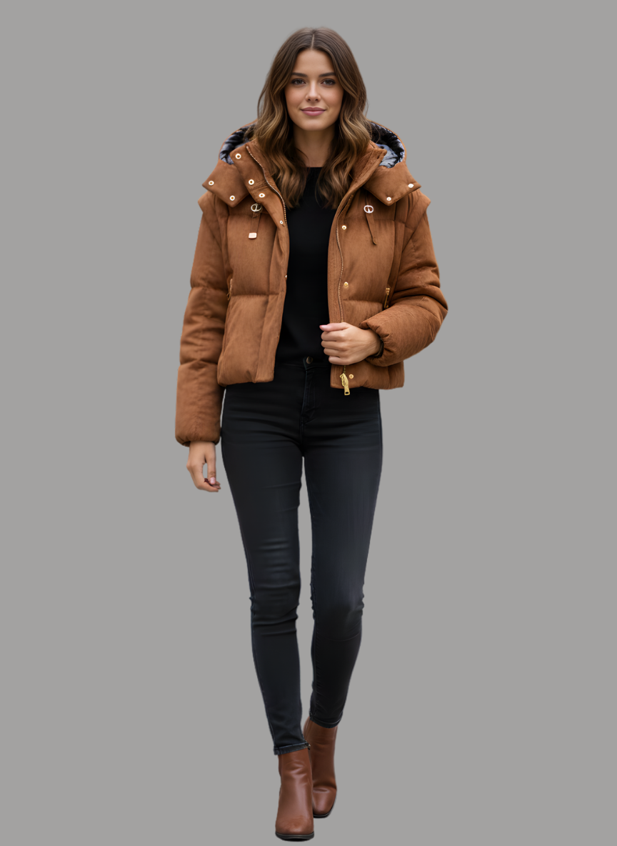 Andalo Hooded Short Down Jacket