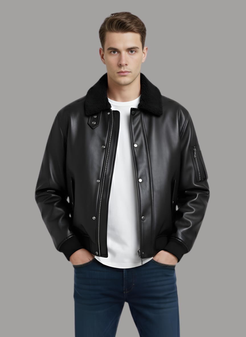 Arnold Leather Pilot Bomber Jacket