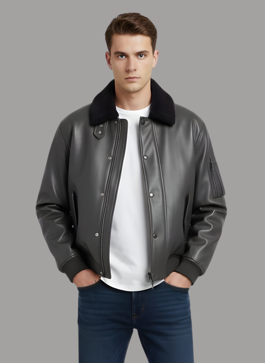 Arnold Leather Pilot Bomber Jacket