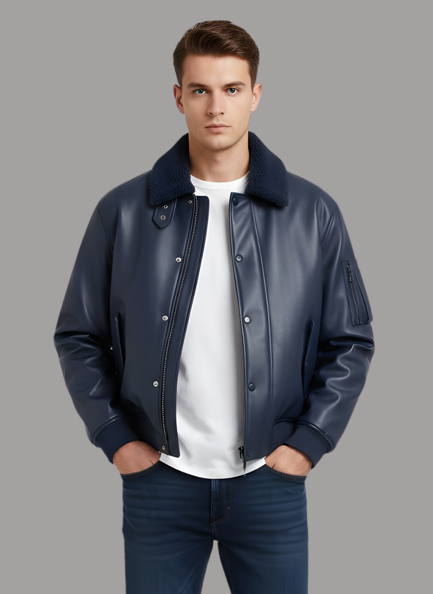 Arnold Leather Pilot Bomber Jacket