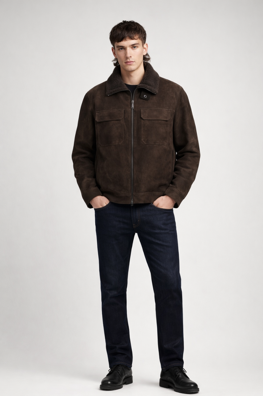 Askin Shearling Trucker Jacket