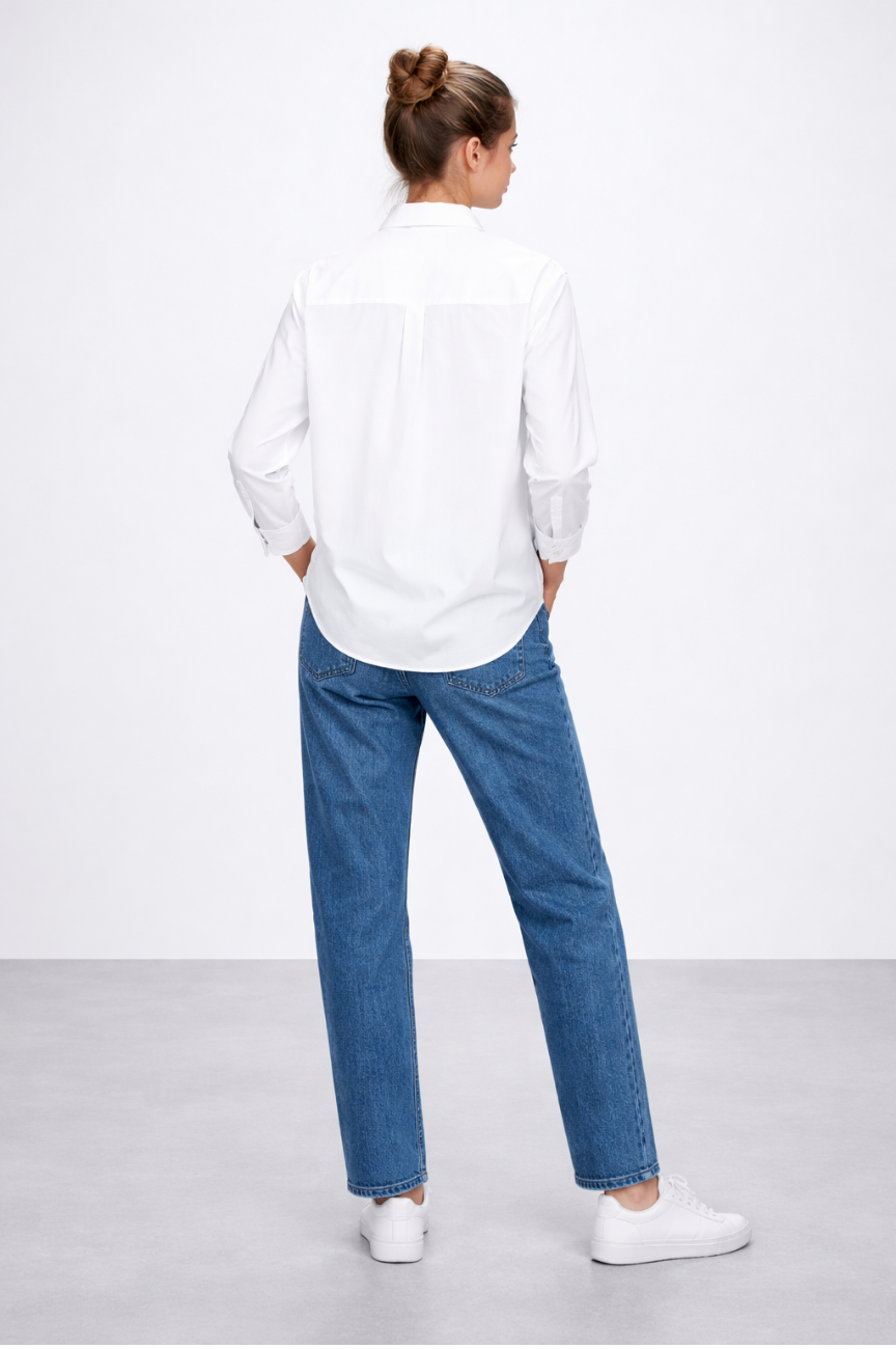Adelaide Organic Cotton Poplin Big Shirt