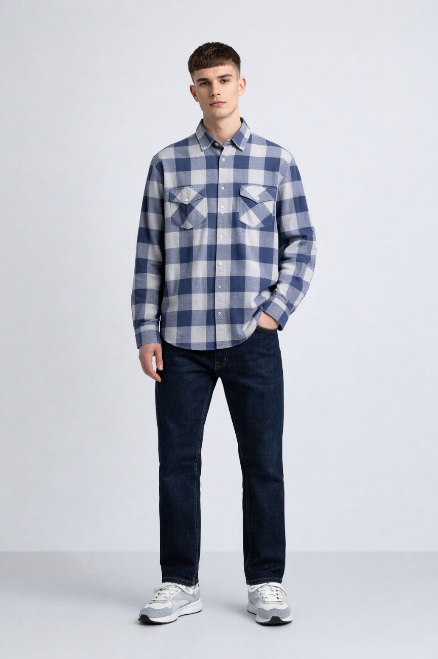 Almere Ultra-Soft Plaid Flannel Shirt