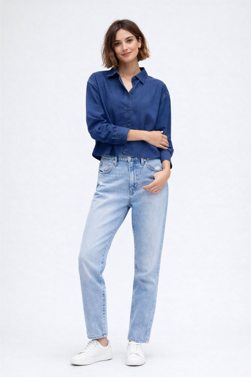 Almeria Bubble Hem Shirt