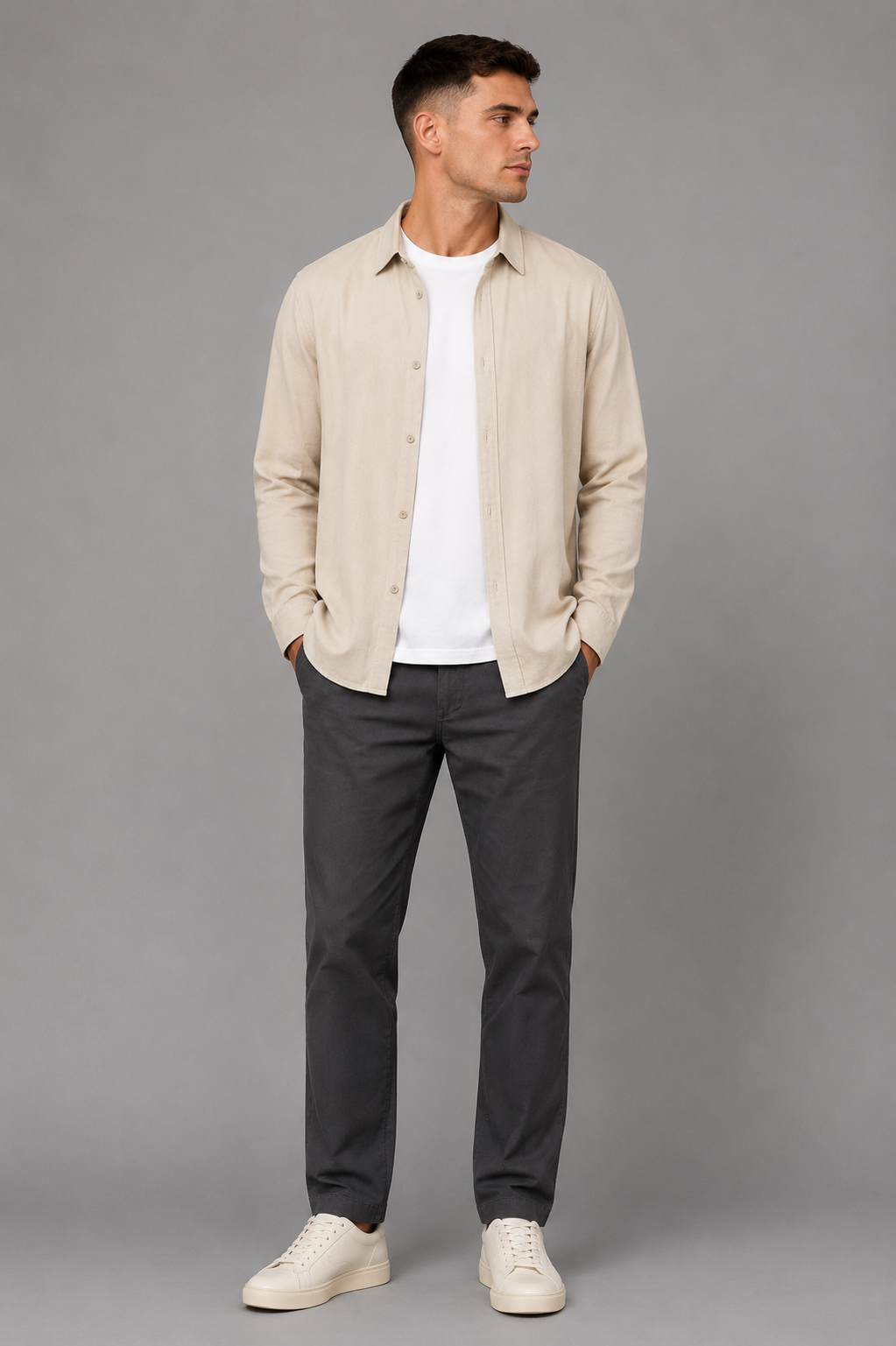 Alonzo Long Sleeve Knit Oxford Button Down - Classic Fit