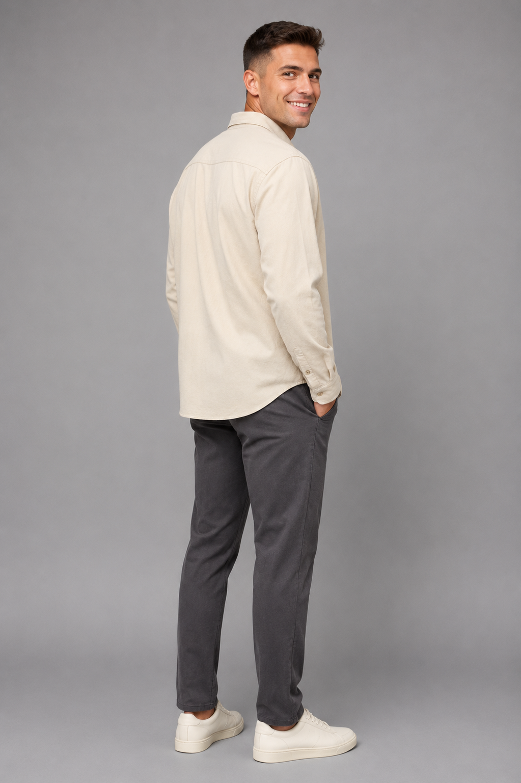 Alonzo Long Sleeve Knit Oxford Button Down - Classic Fit