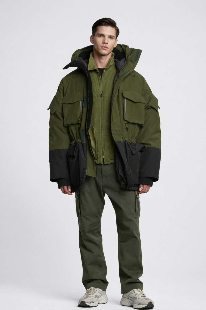 Anchorage Colour-blocking parka