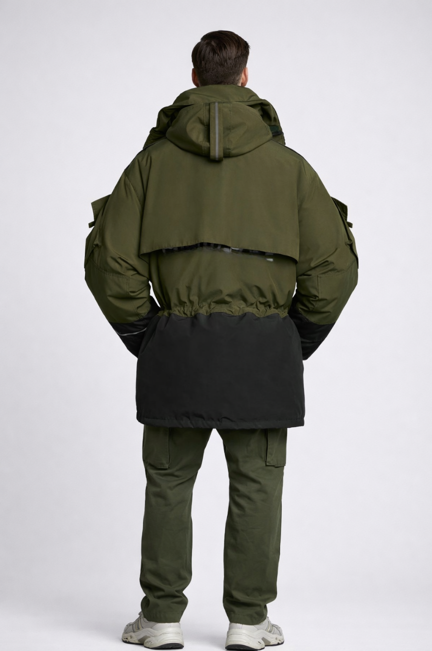 Anchorage Colour-blocking parka