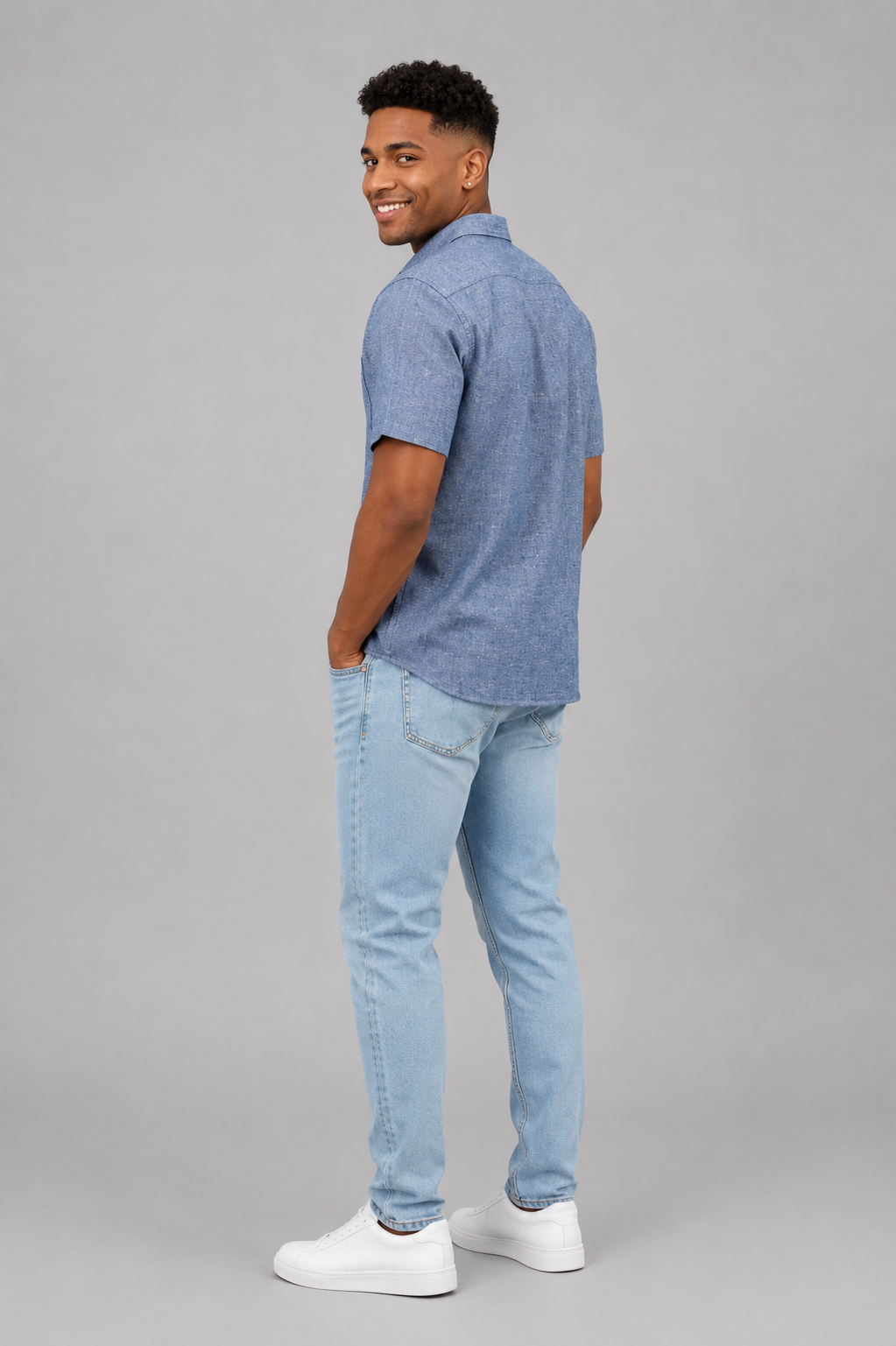 Ansel Linen Blend Short Sleeve Shirt