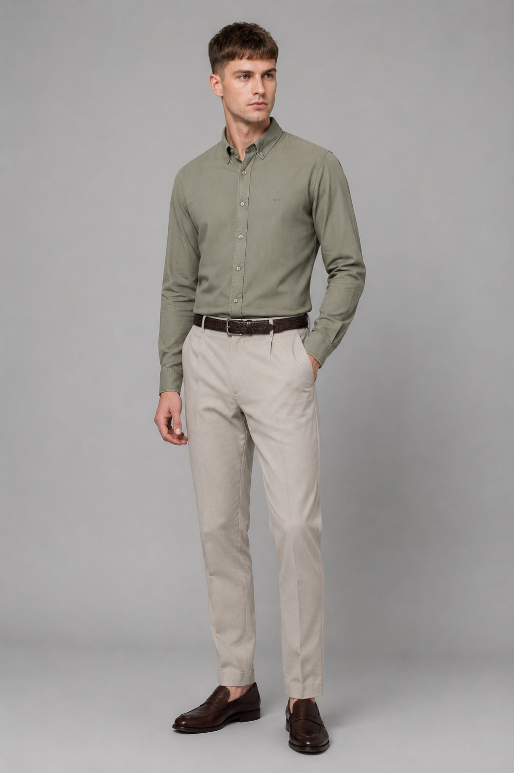 Arden Authentic Button-down Garment Dye Shirt