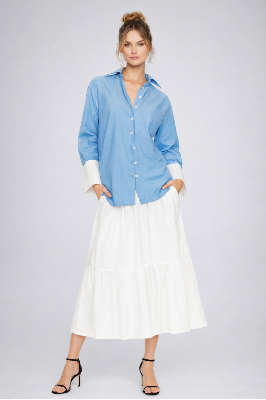 Arin Classic Oversized Button Down Shirt