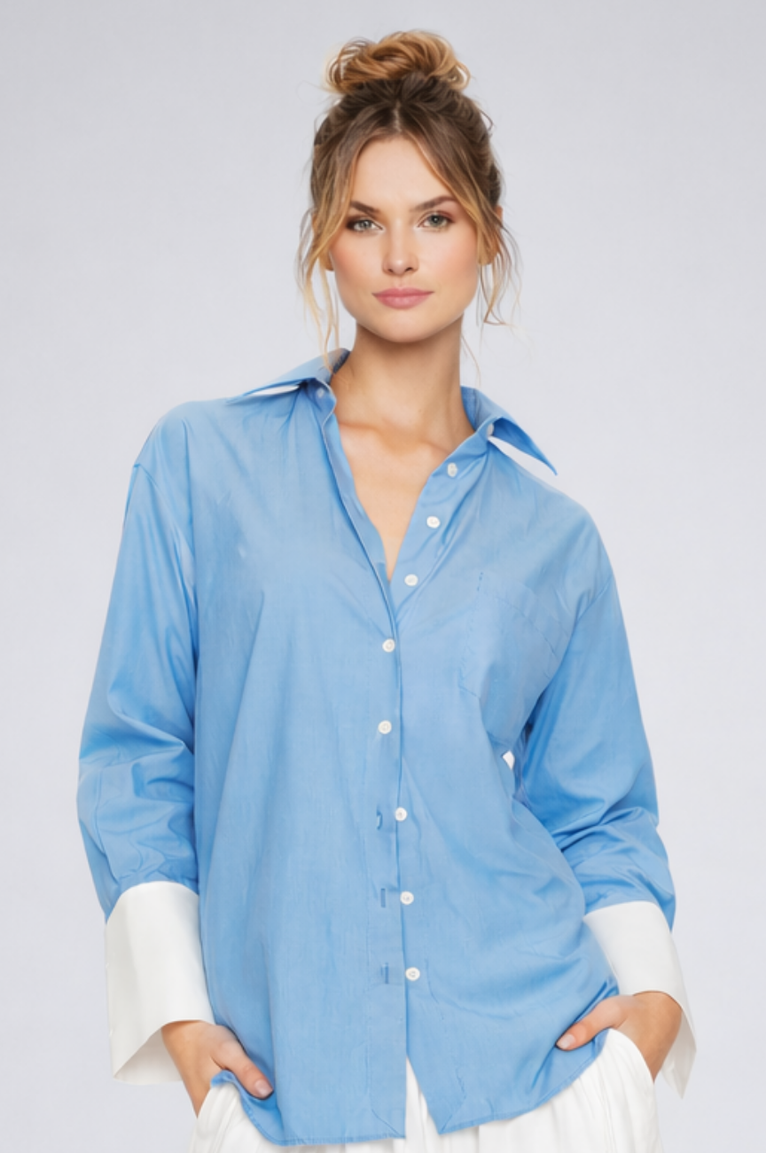 Arin Classic Oversized Button Down Shirt
