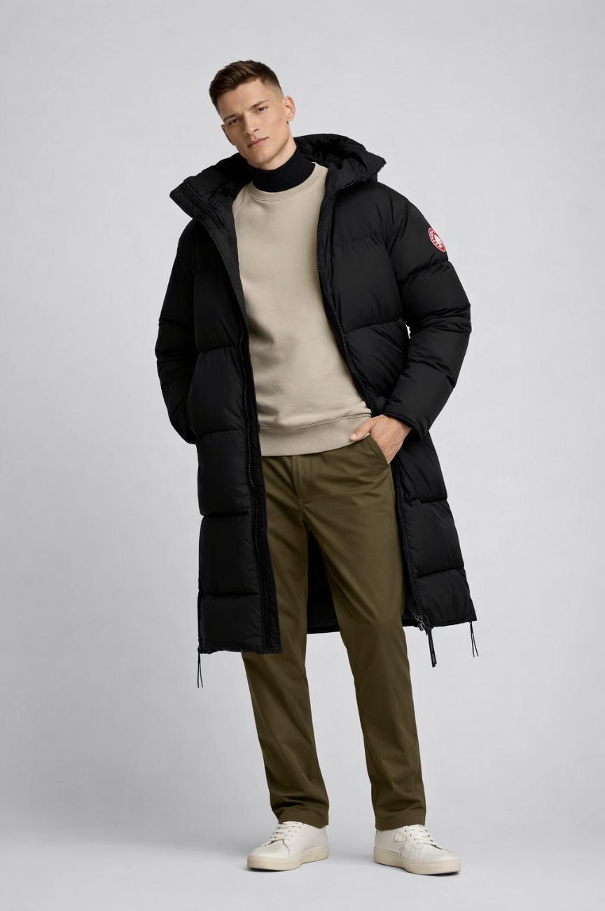 Aspen Obsidian Oversized Down-Filled Parka