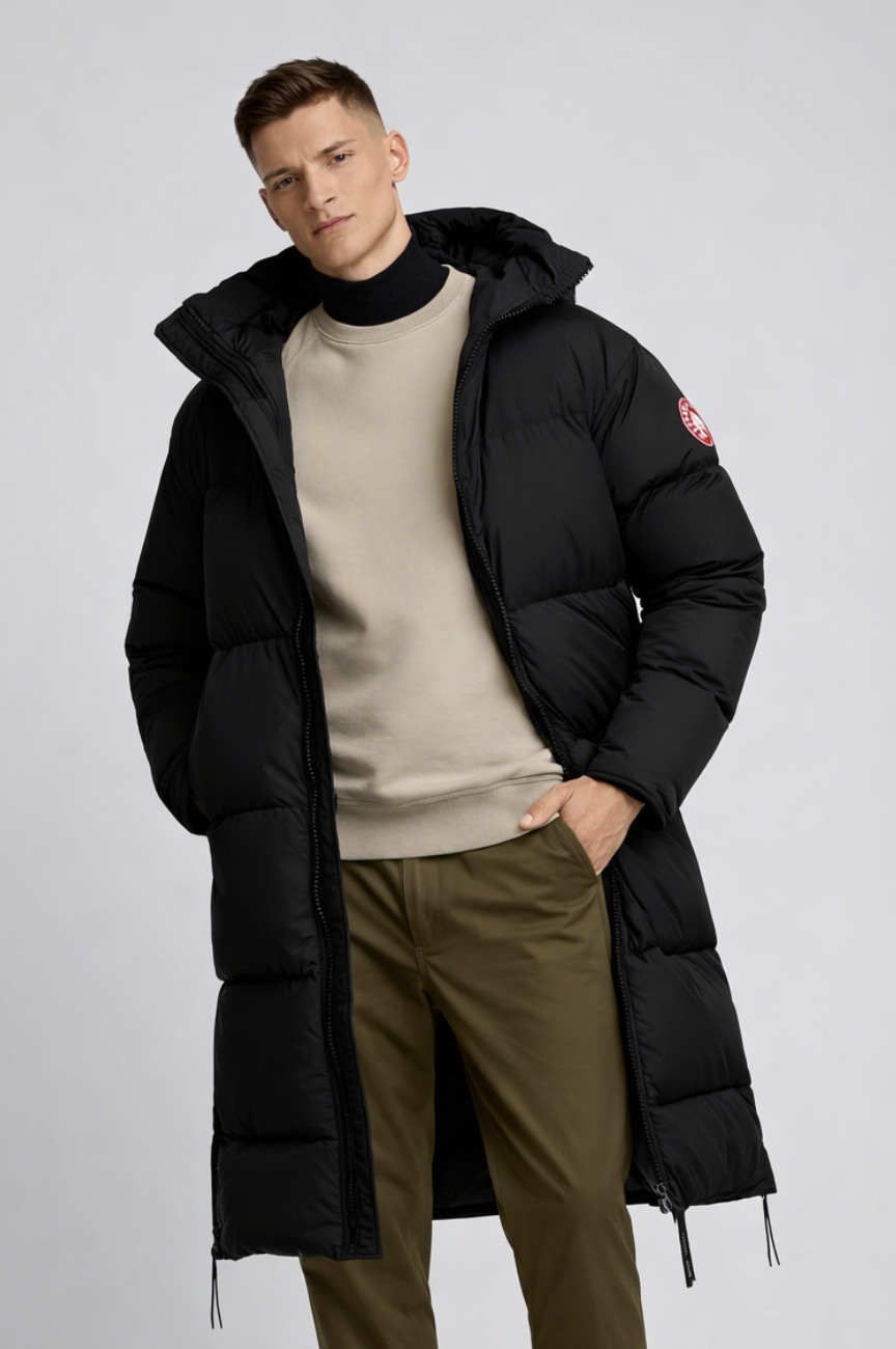 Aspen Obsidian Oversized Down-Filled Parka