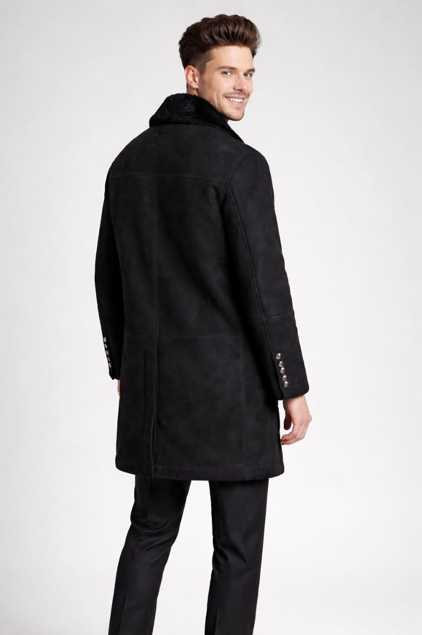 Bazz Double-Breasted Shearling Coat