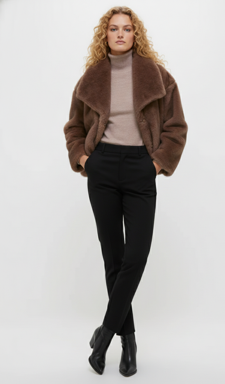 Bellamy Brown Faux Fur Jacket