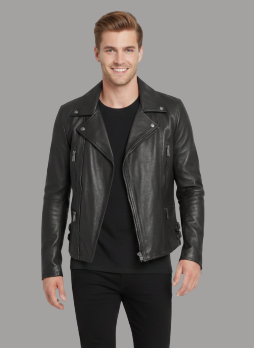 Brandy Suede Biker Jacket