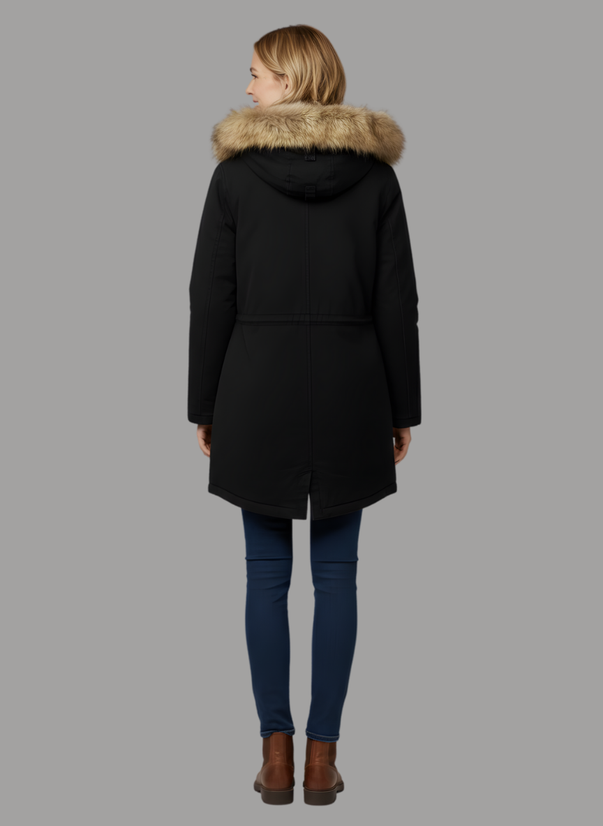 Budapest Faux Fur Lined Hood and Patch Pocket