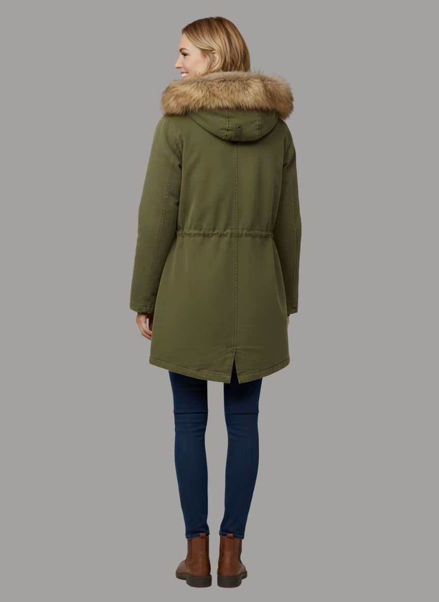 Budapest Faux Fur Lined Hood and Patch Pocket