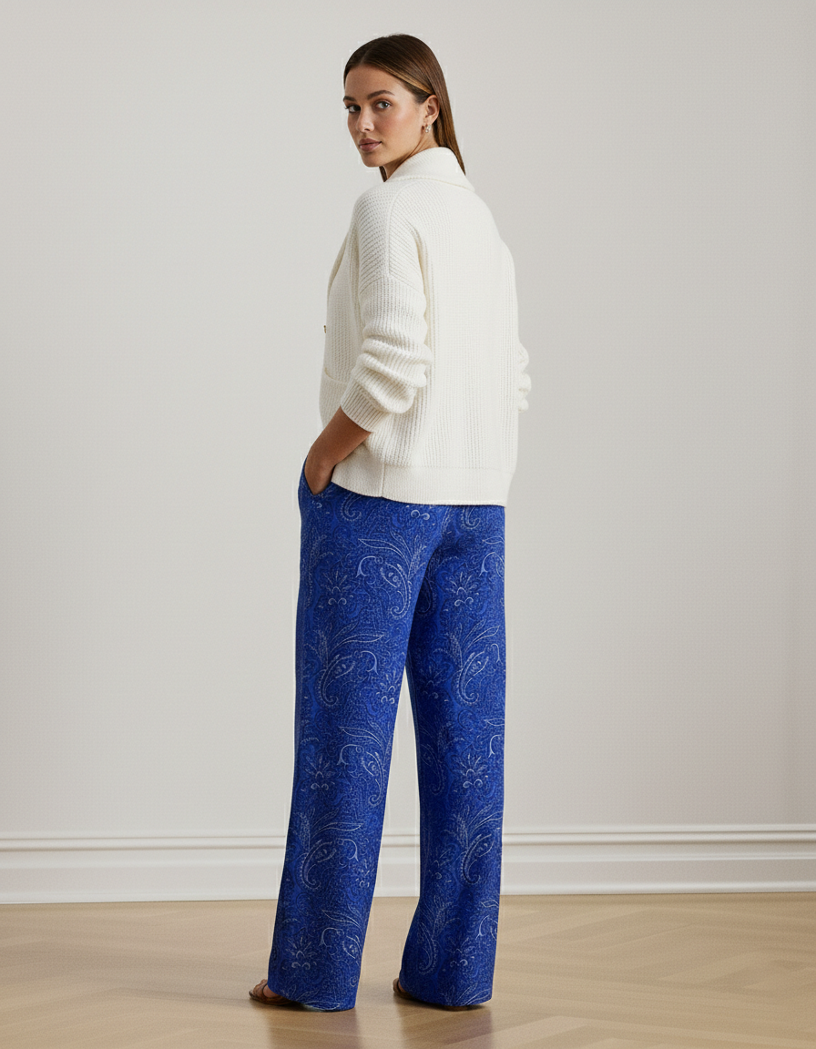Beatrix Crepe Wide-Leg Pant