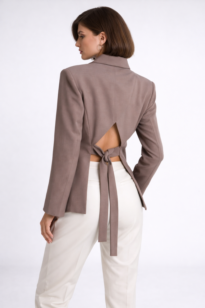 Bonney Open Back Blazer