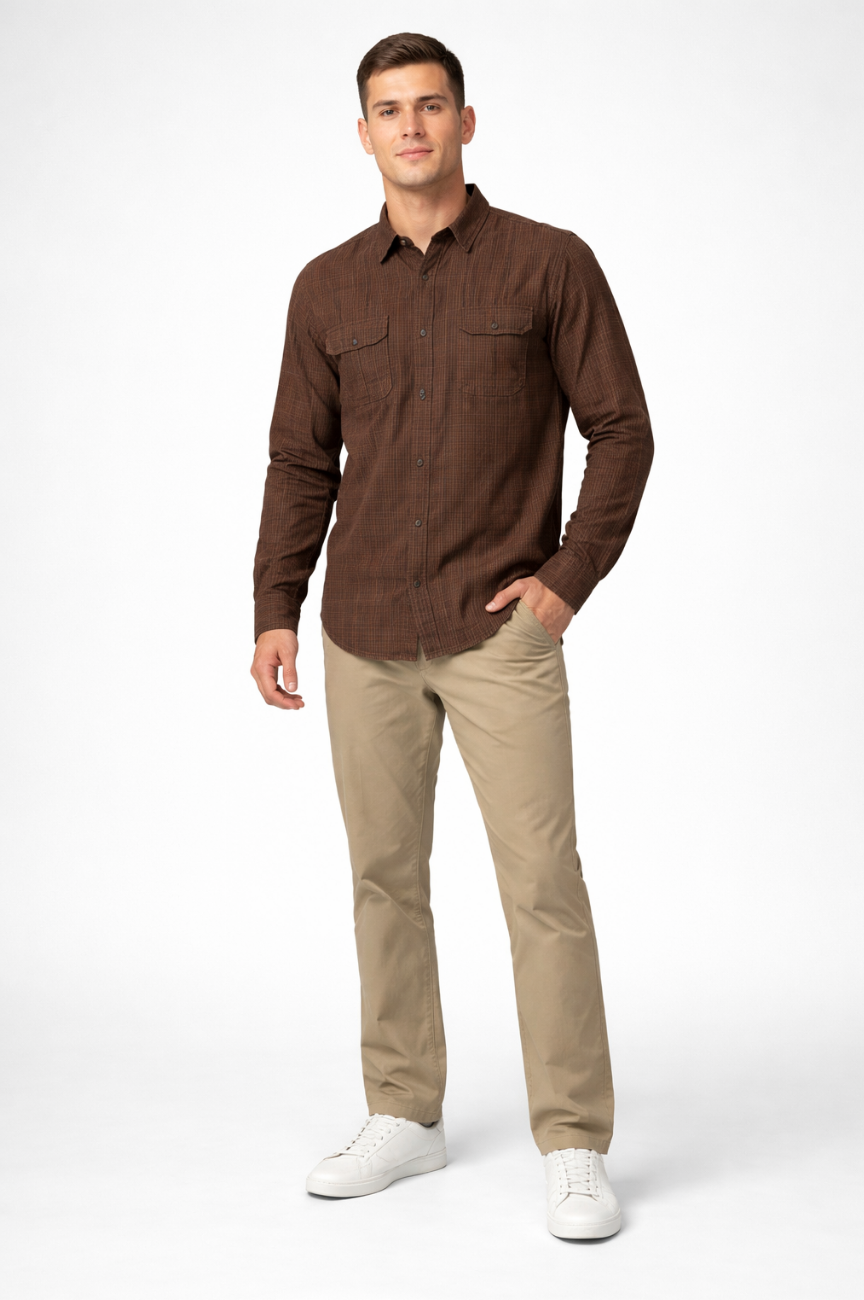Bristol Flannel Standard Fit Long Sleeve Shirt