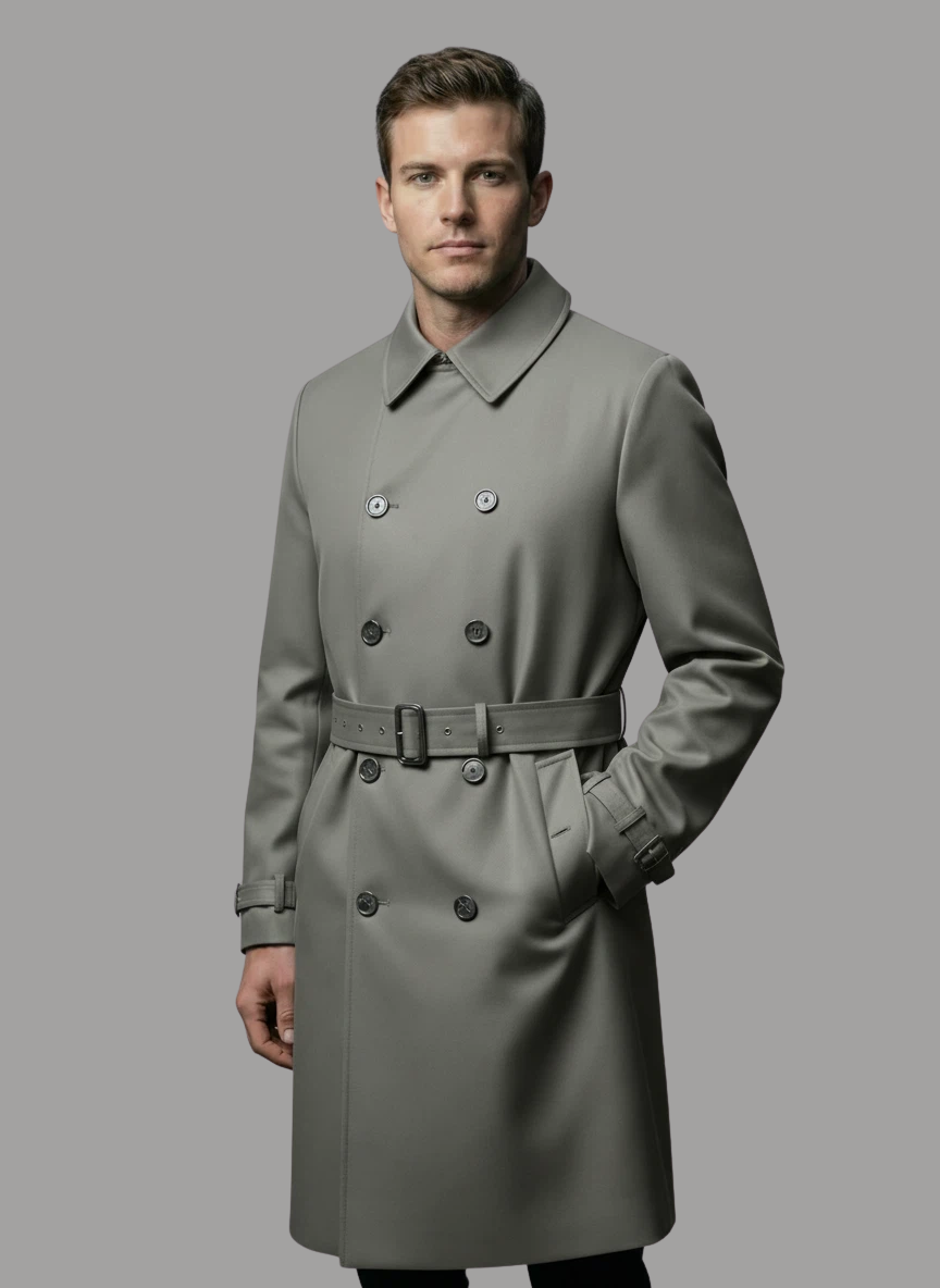 Caleb Belted Double Breasted Coat