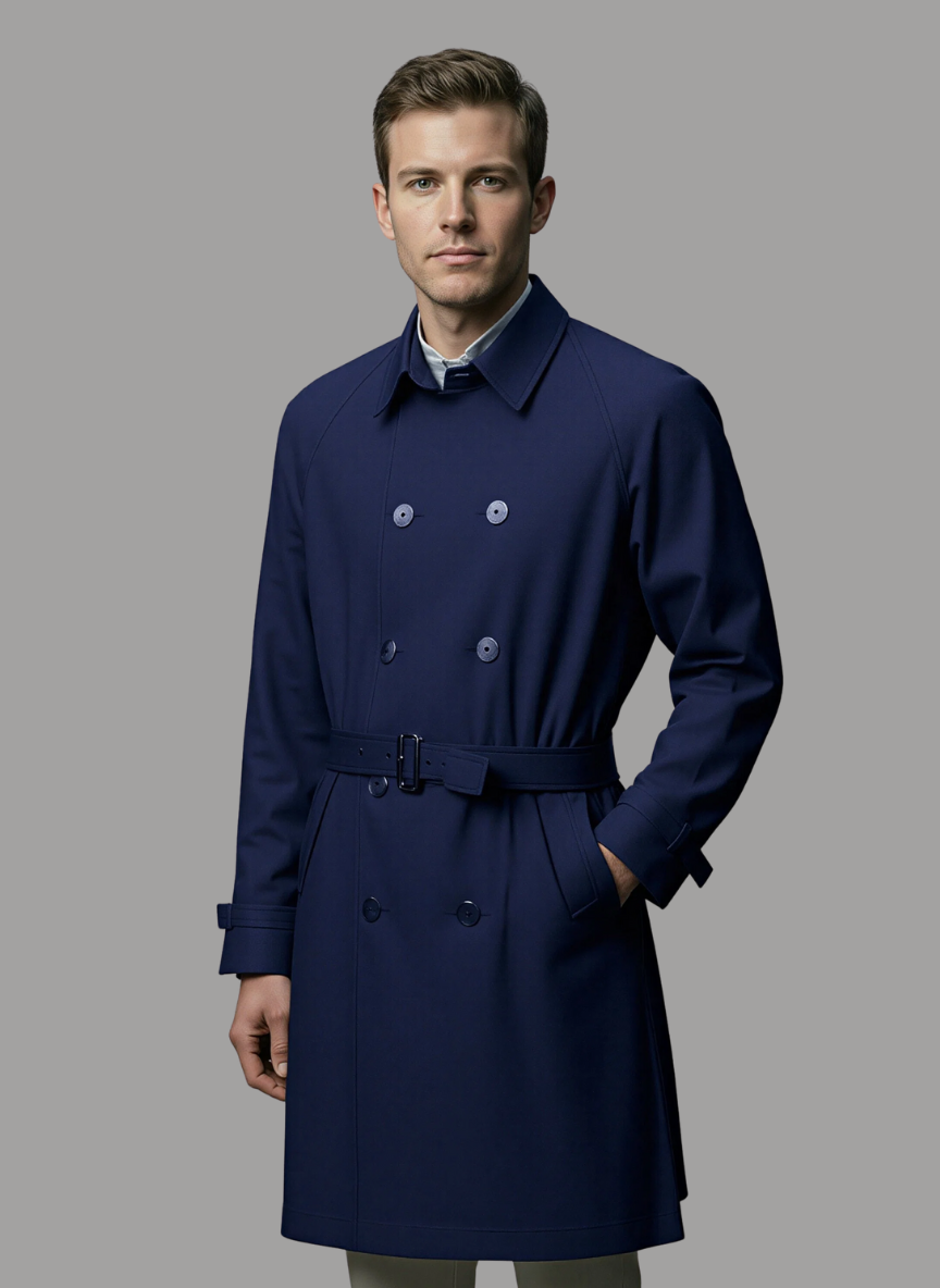 Caleb Belted Double Breasted Coat