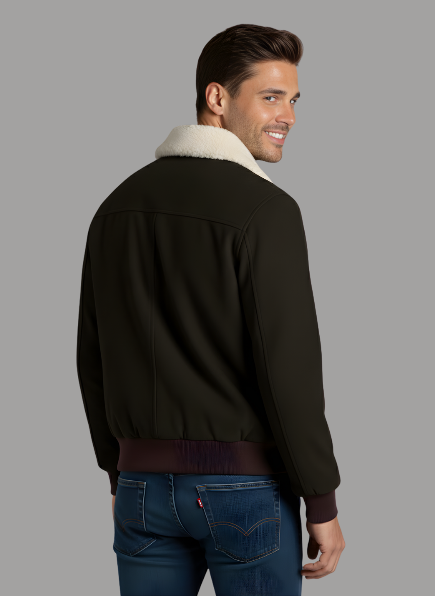 Coby Western Yoke Suede Bomber Jacket