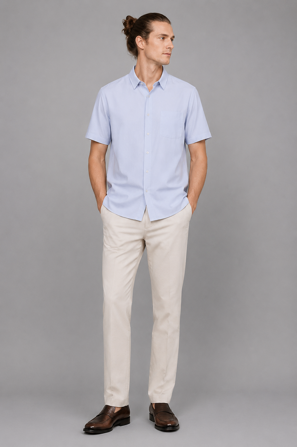 Caelum Short Sleeve Bridge Button Down