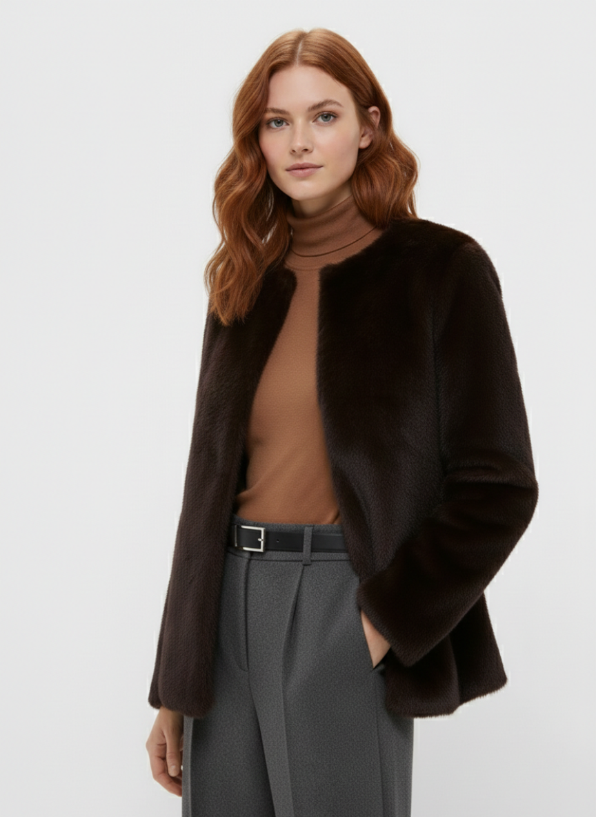 Dorin Faux Fur Jacket