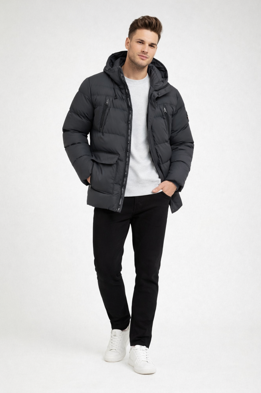 Davos Men’s Metro-Guard Insulated Winter Jacket