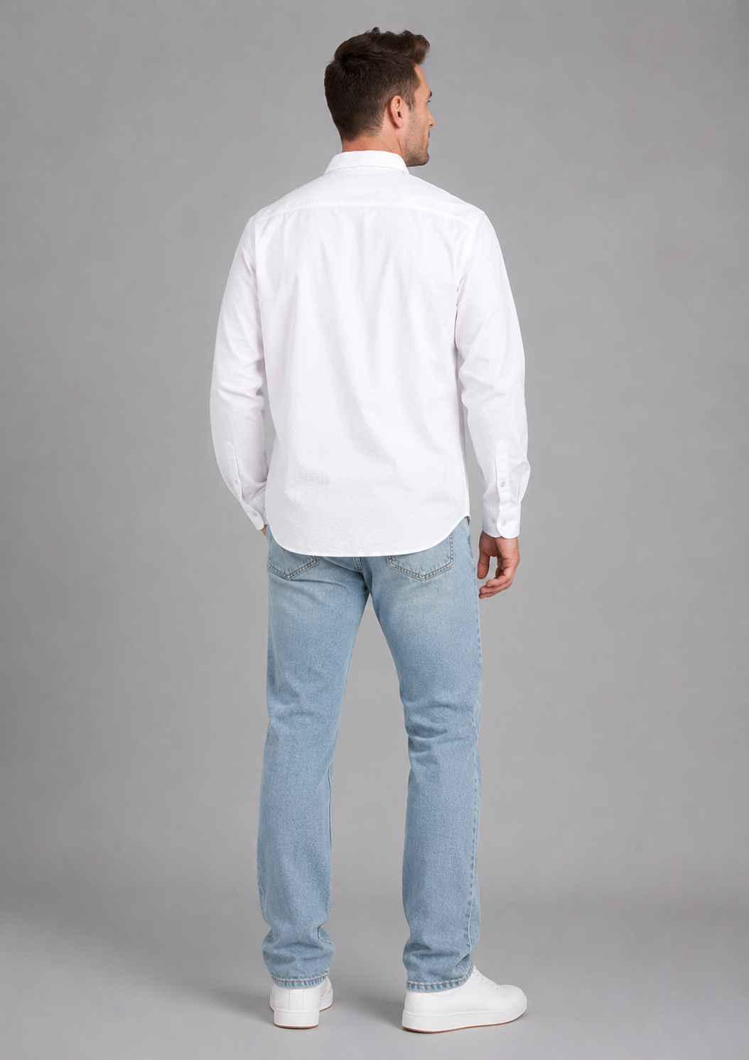 Daxton Vale Big And Tall Long Sleeve Nova Wave Shirt