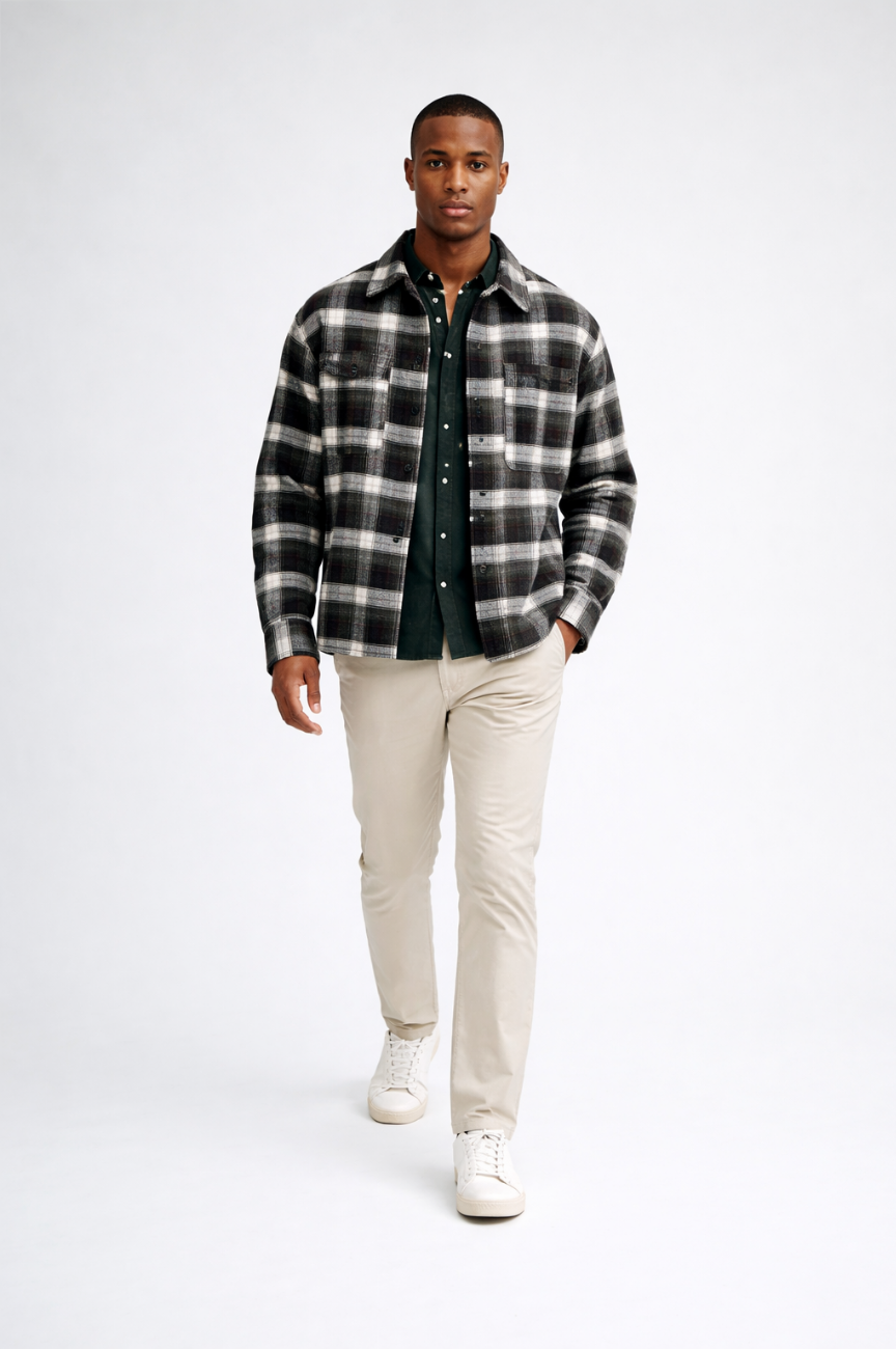 Delft Regular-Fit Flannel Overshirt