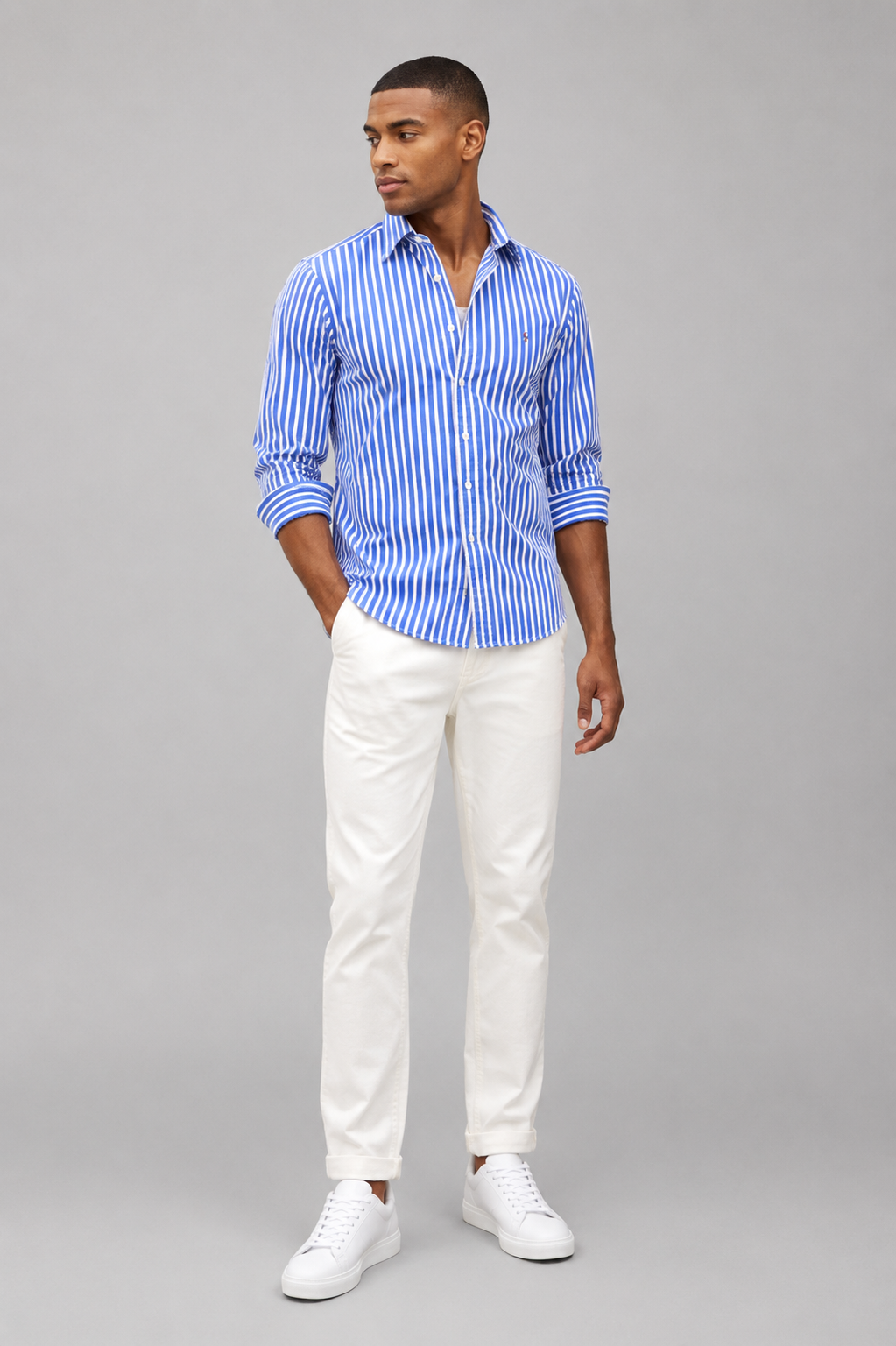 Dorian Regular Fit Pure Cotton Striped Shirt