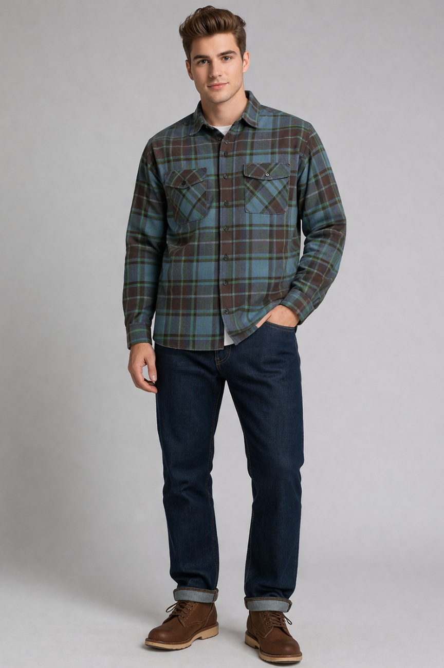 Durham Men's Lost Coast Flannel Plaid