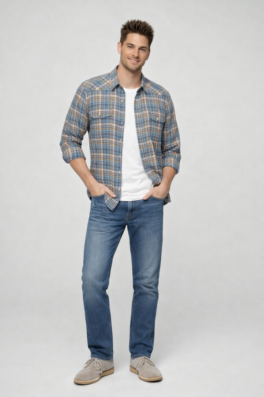 Düsseldorf Twill Long Sleeve Western Shirt