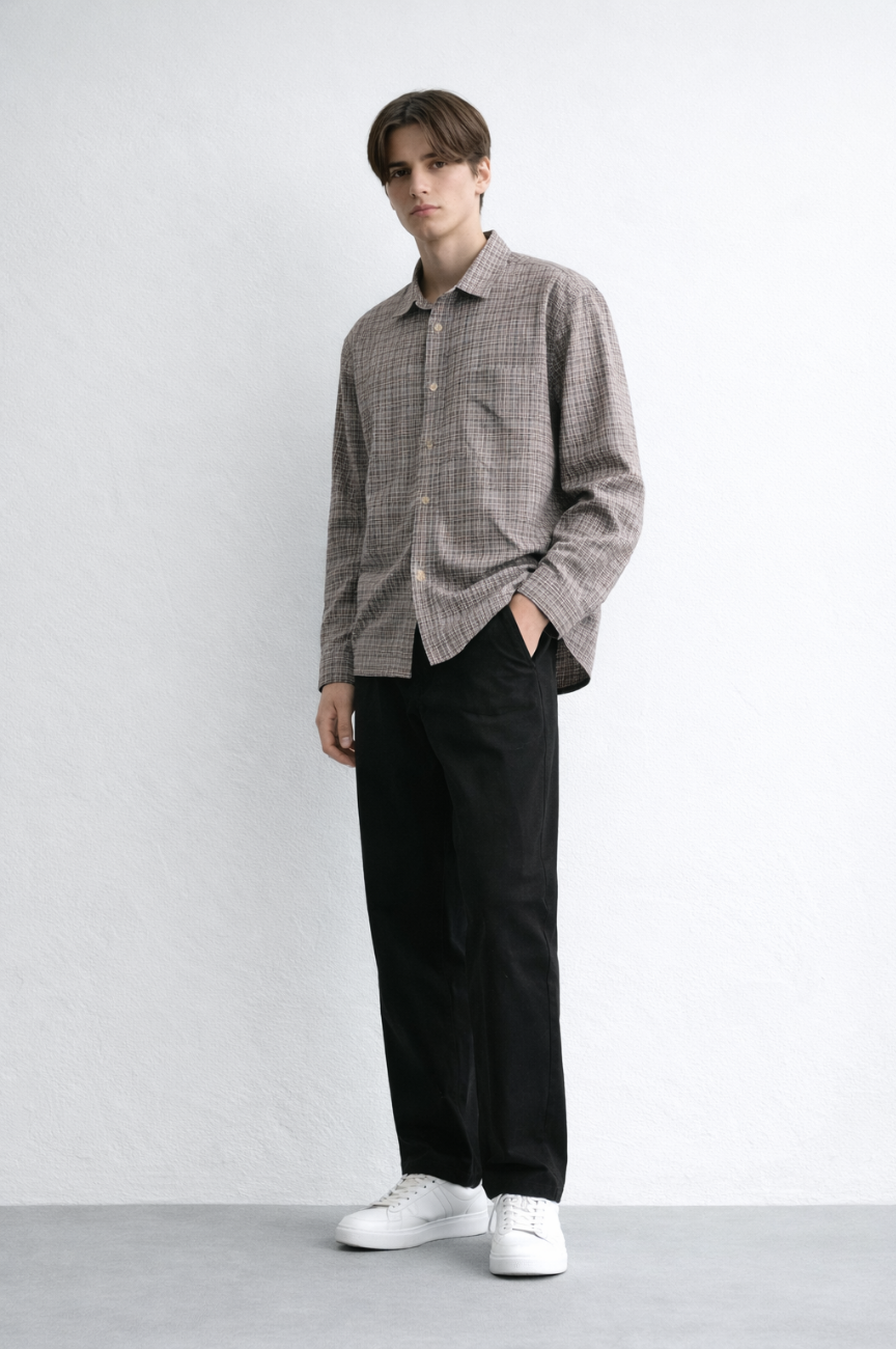 Eindhoven Premium Embroidered Plaid Flannel Shirt