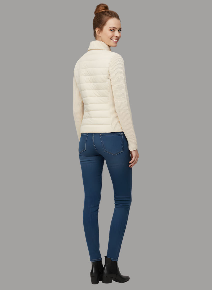 Fara Padded Cardigan Front Zip Jacket
