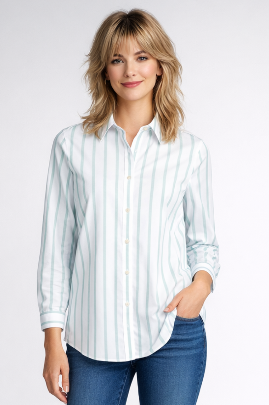 Fontana No Iron Button Front Shirt
