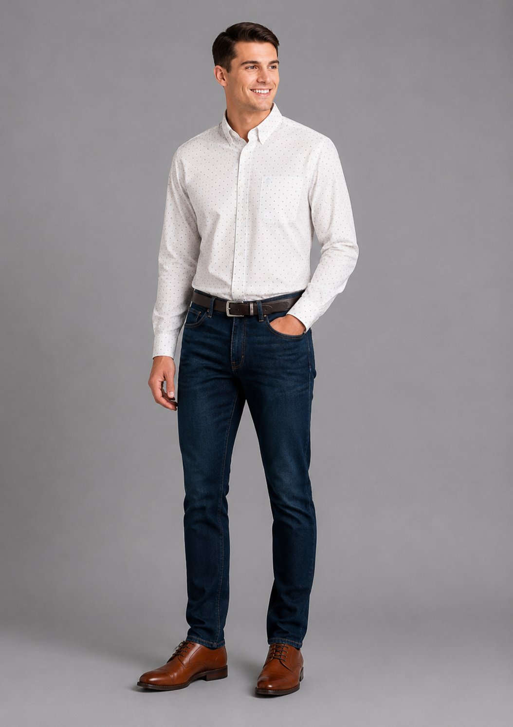Franco Wrinkle Free Cal Classic Fit Shirt