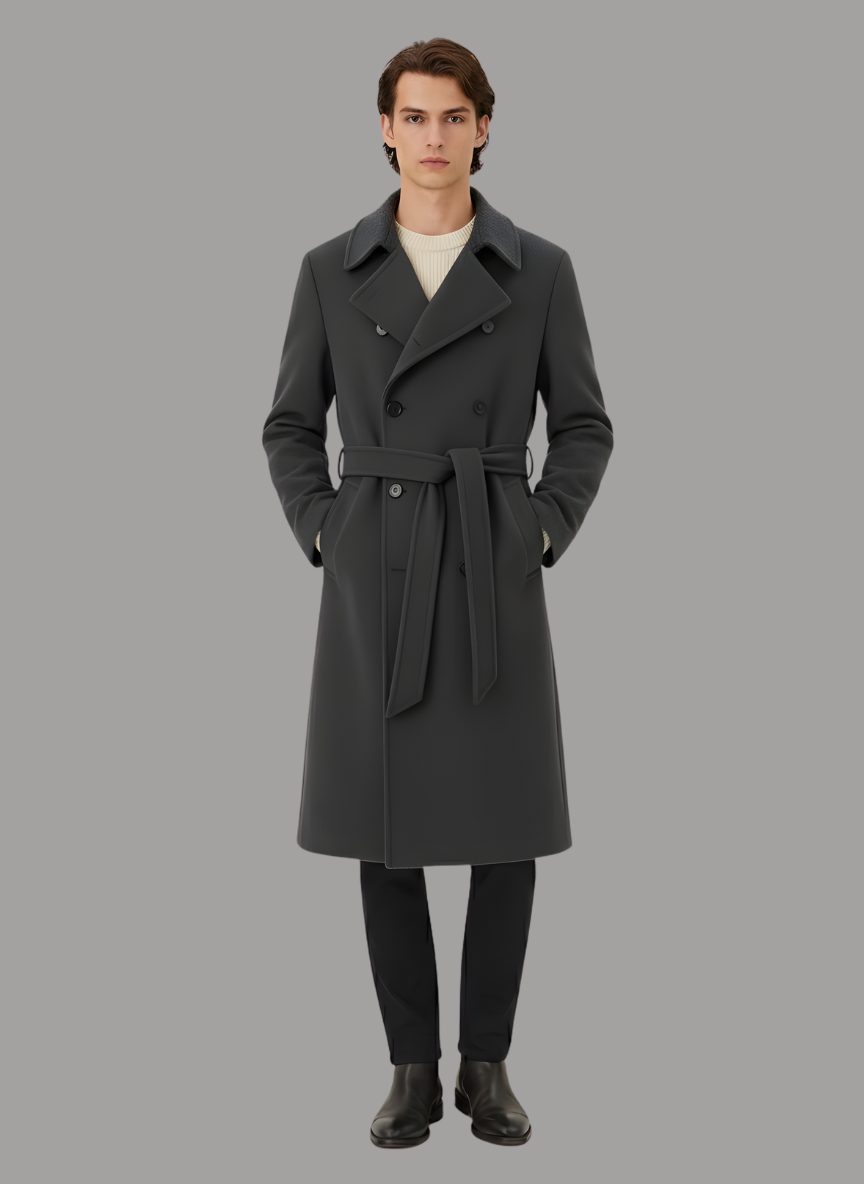 Grayson Double Breasted Belted Coat
