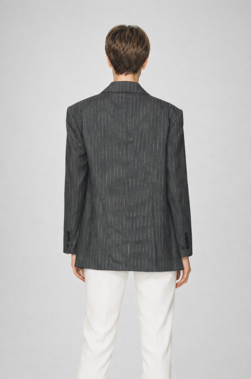 Gloriosa Pinstripe Blazer with pockets