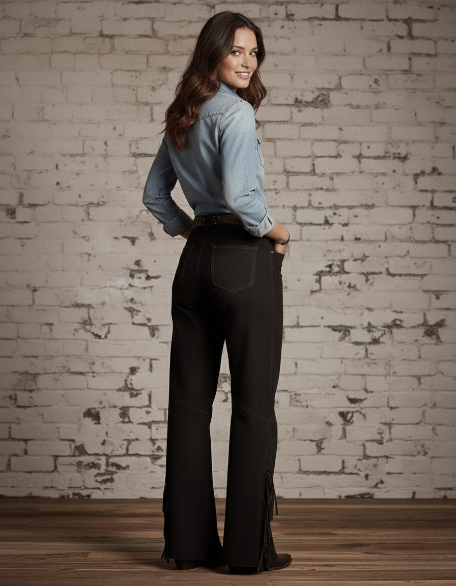 Gwen Suede Western Pant