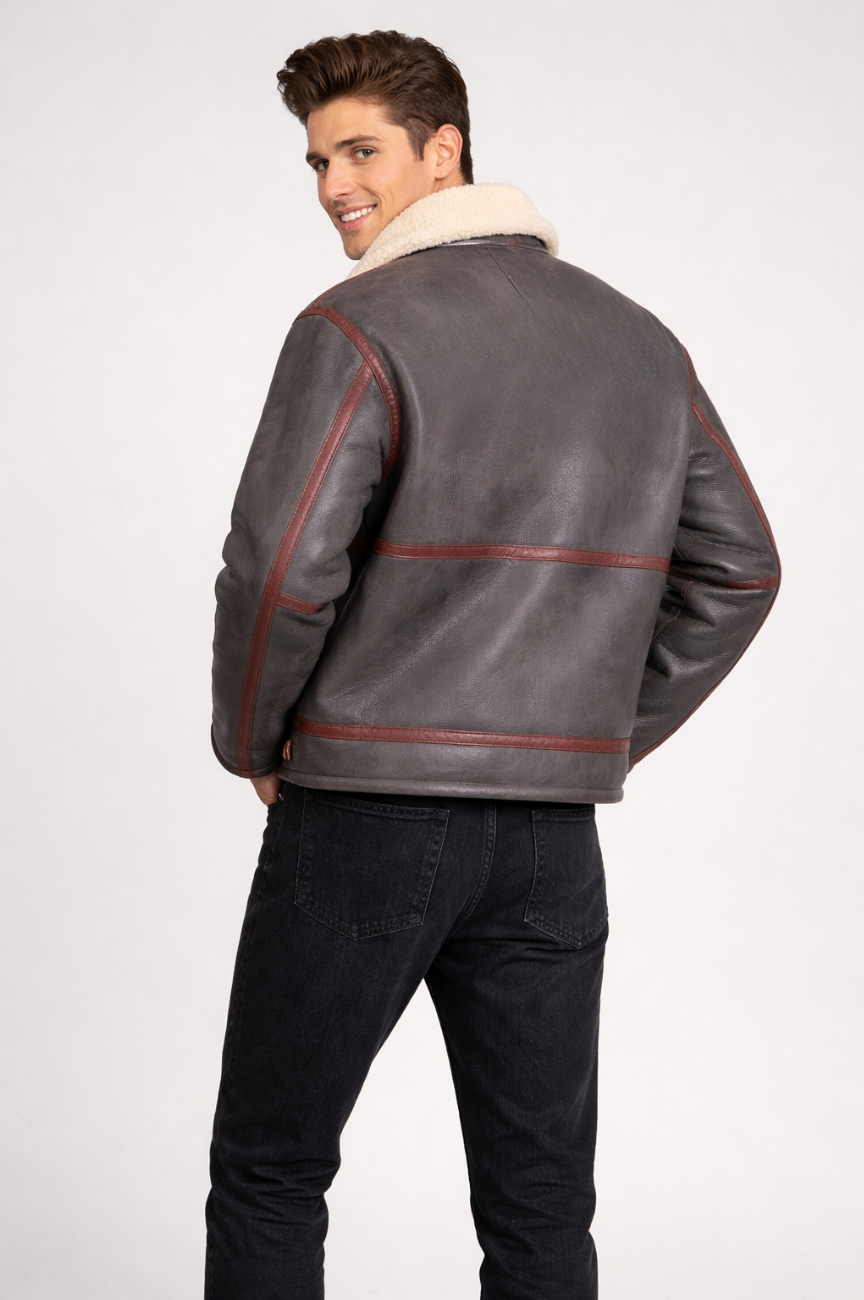 Hiro Street style Shearling Jacket