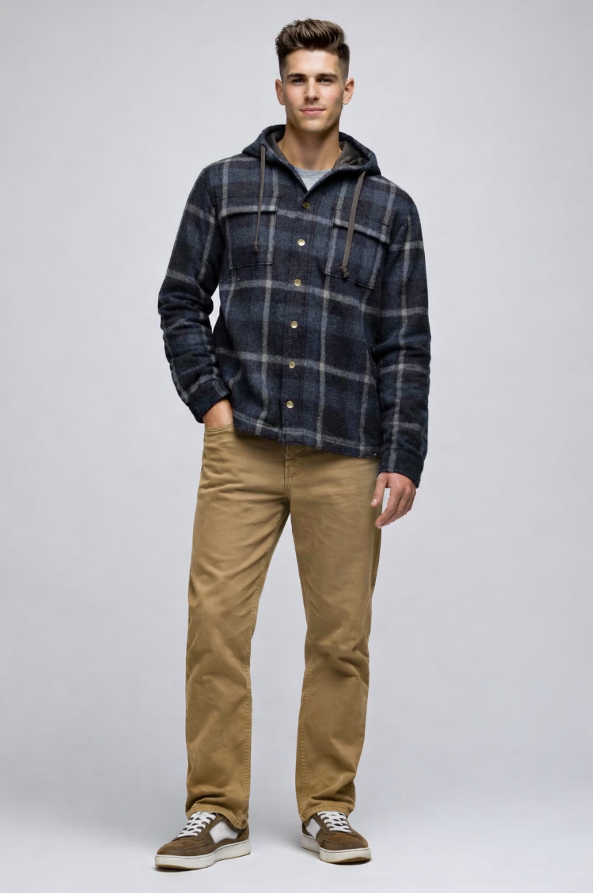 Hamburg Hooded Flannel Shirt