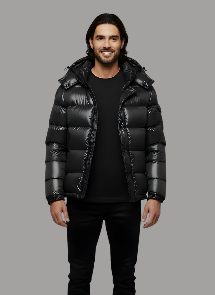 Julian Hooded Short Down Jacket