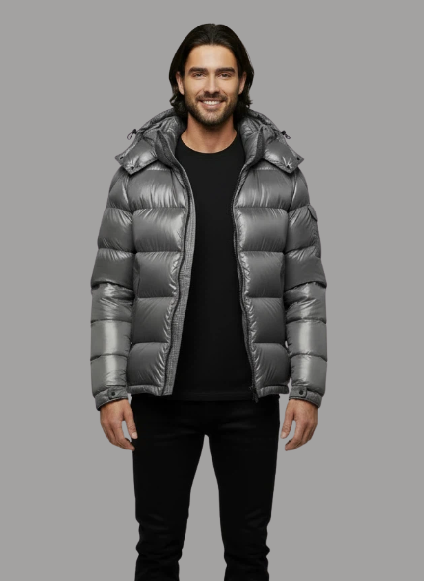 Julian Hooded Short Down Jacket