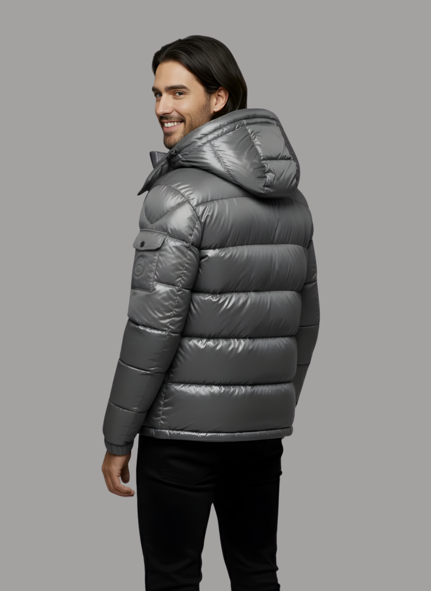 Julian Hooded Short Down Jacket